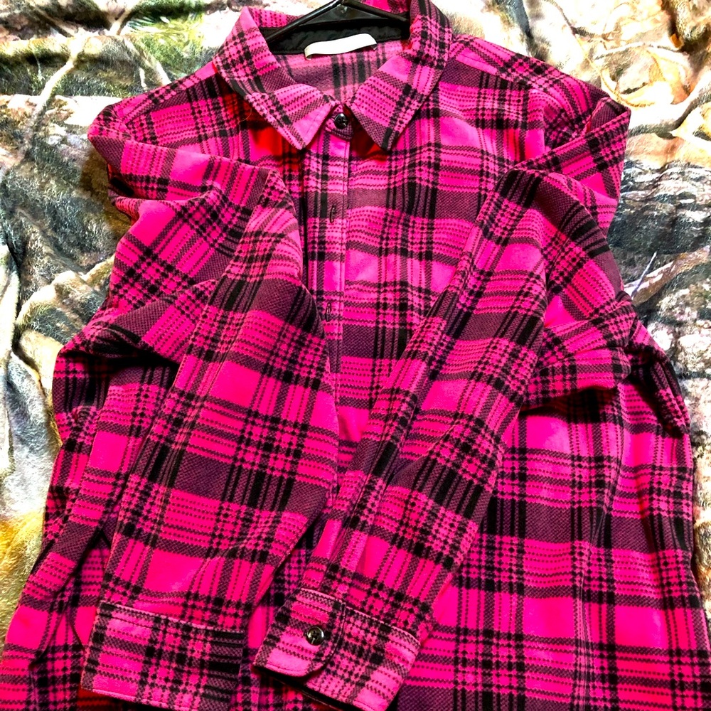 Lee riders very soft flannel pink button down 2xl